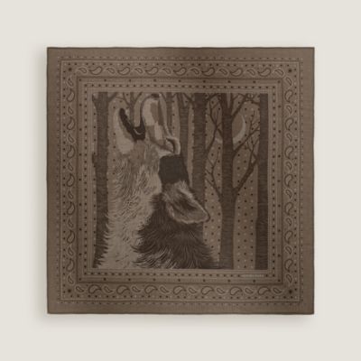 Grand Tralala bandana 55 - Black | Hermès USA